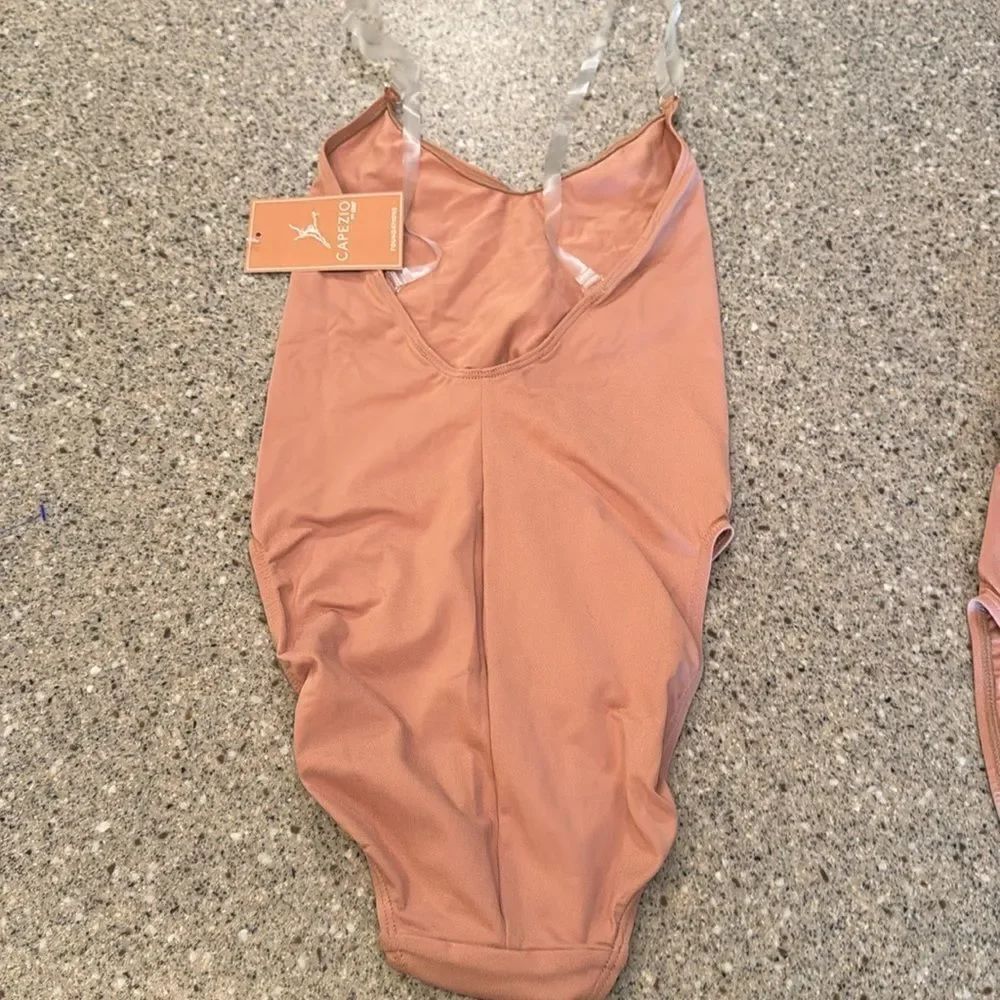 CAPEZIO Adjustable Strap Camisole Leotard Clear Straps Lot of 2 *NEW* - Picture 5 of 8